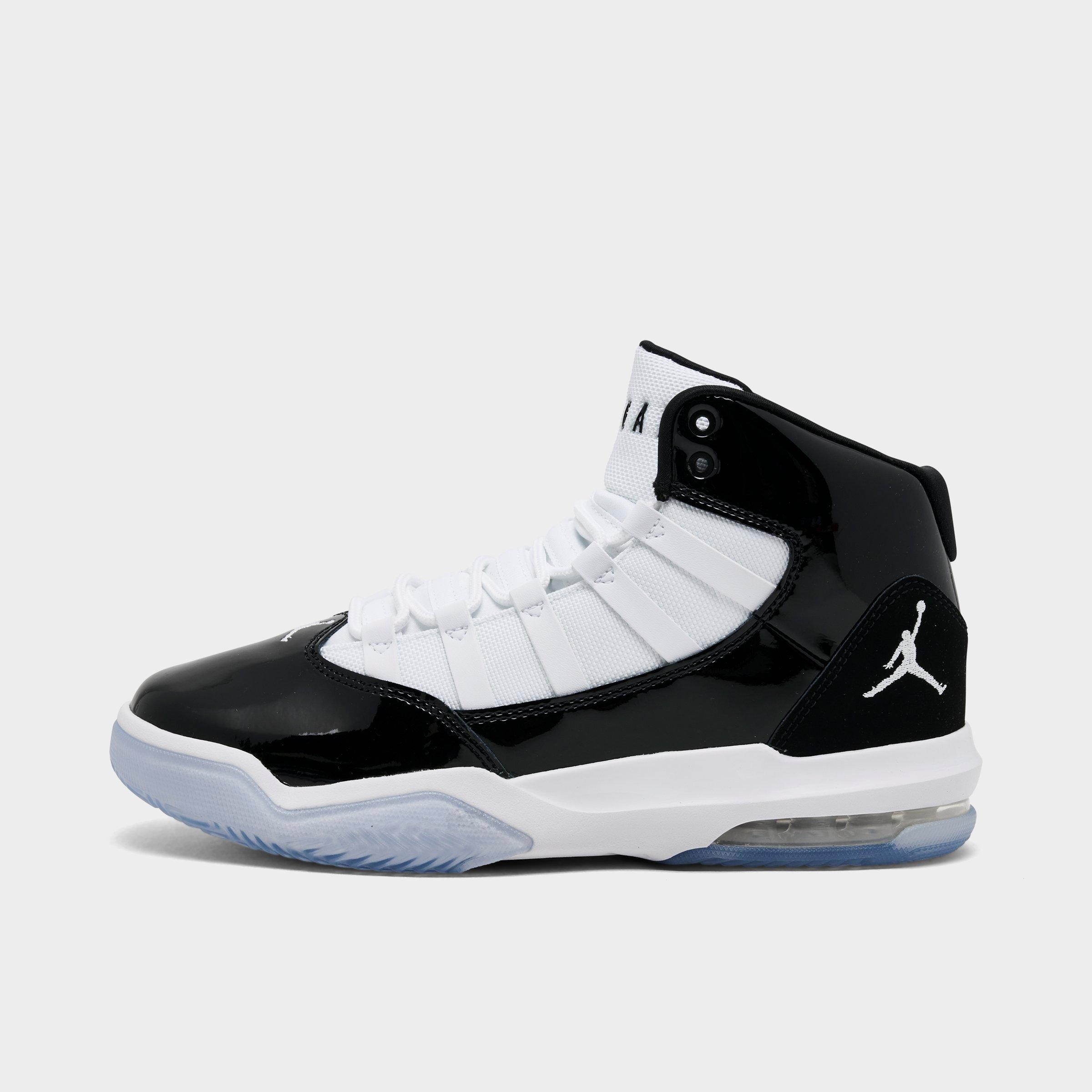 Jordan Big Kids Max Aura Basketball Shoes in Black/White Size: 4.0