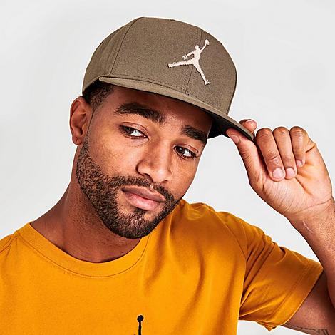 Nike Jordan Pro Jumpman Snapback Hat In Tan