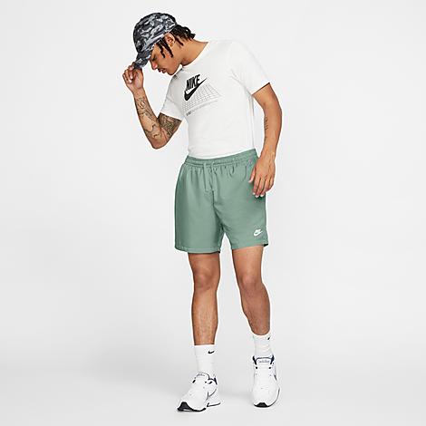 Nike Men's Sportswear Flow Woven Shorts In Steam/white