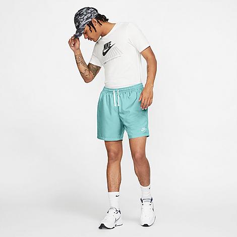 Nike Men's Sportswear Flow Woven Shorts In Light Dew/white