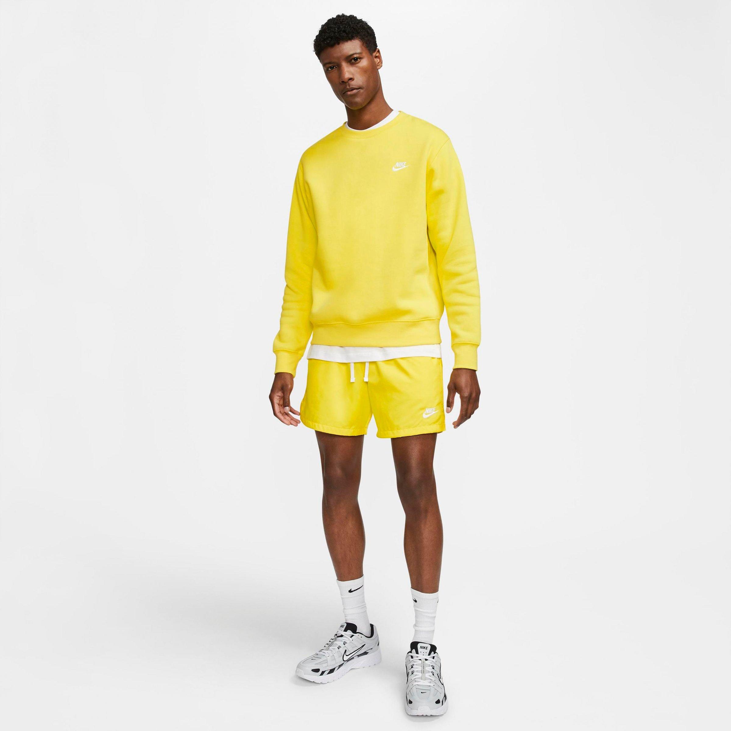 mens yellow nike shorts