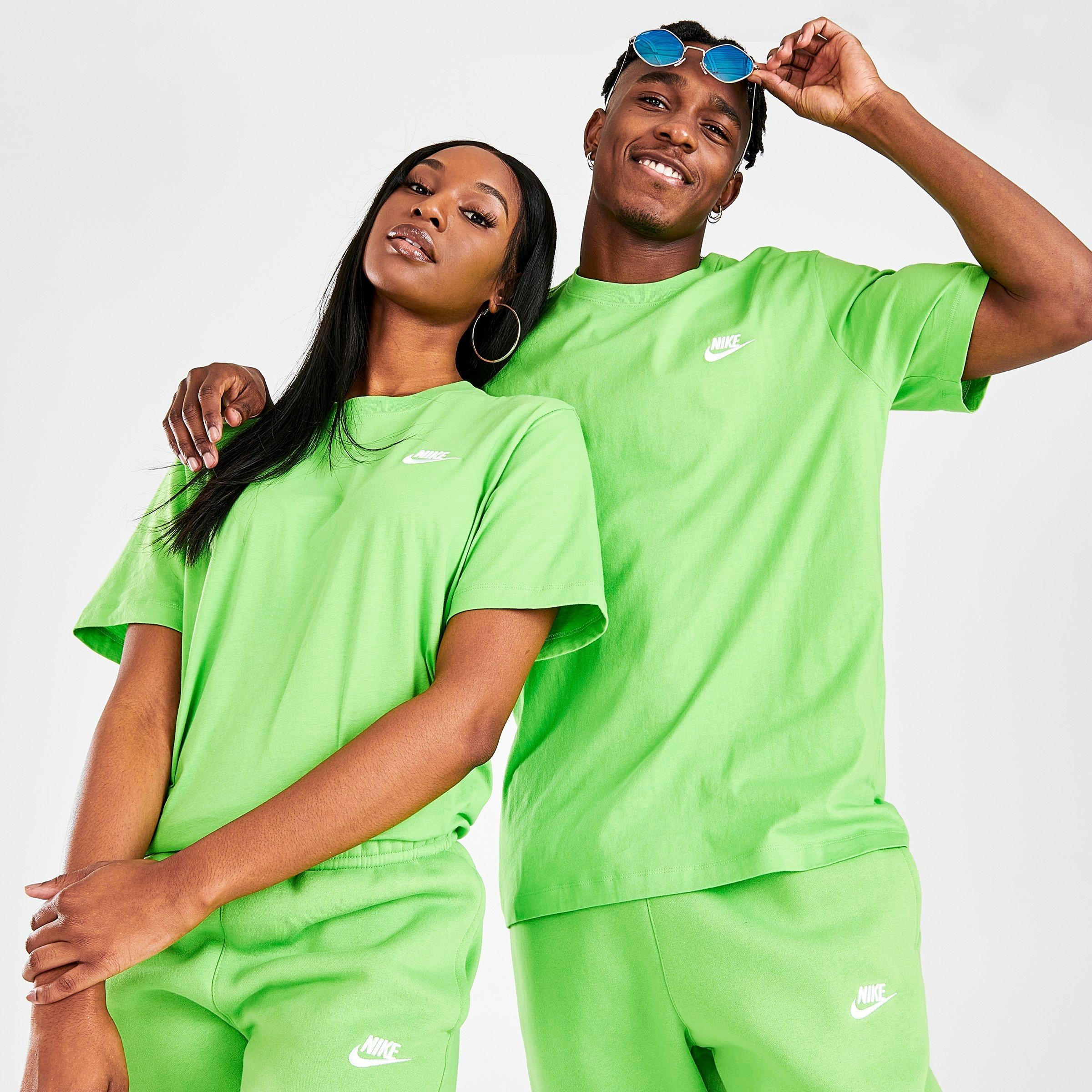 neon green nike apparel
