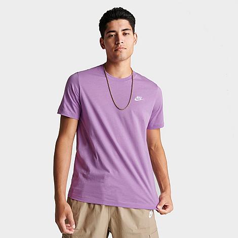 Nike Sportswear Club T-shirt In Violet Shock