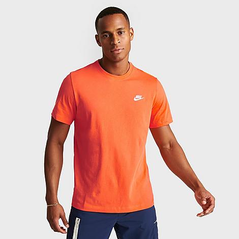 Nike Sportswear Club T-shirt In Bright Mandarin