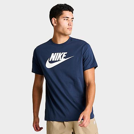Nike Men's Sportswear Icon Futura T-shirt In Midnight Navy/white