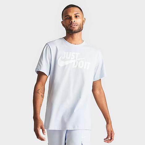 Nike Men's Sportswear Just Do It Swoosh T-shirt In Football Grey