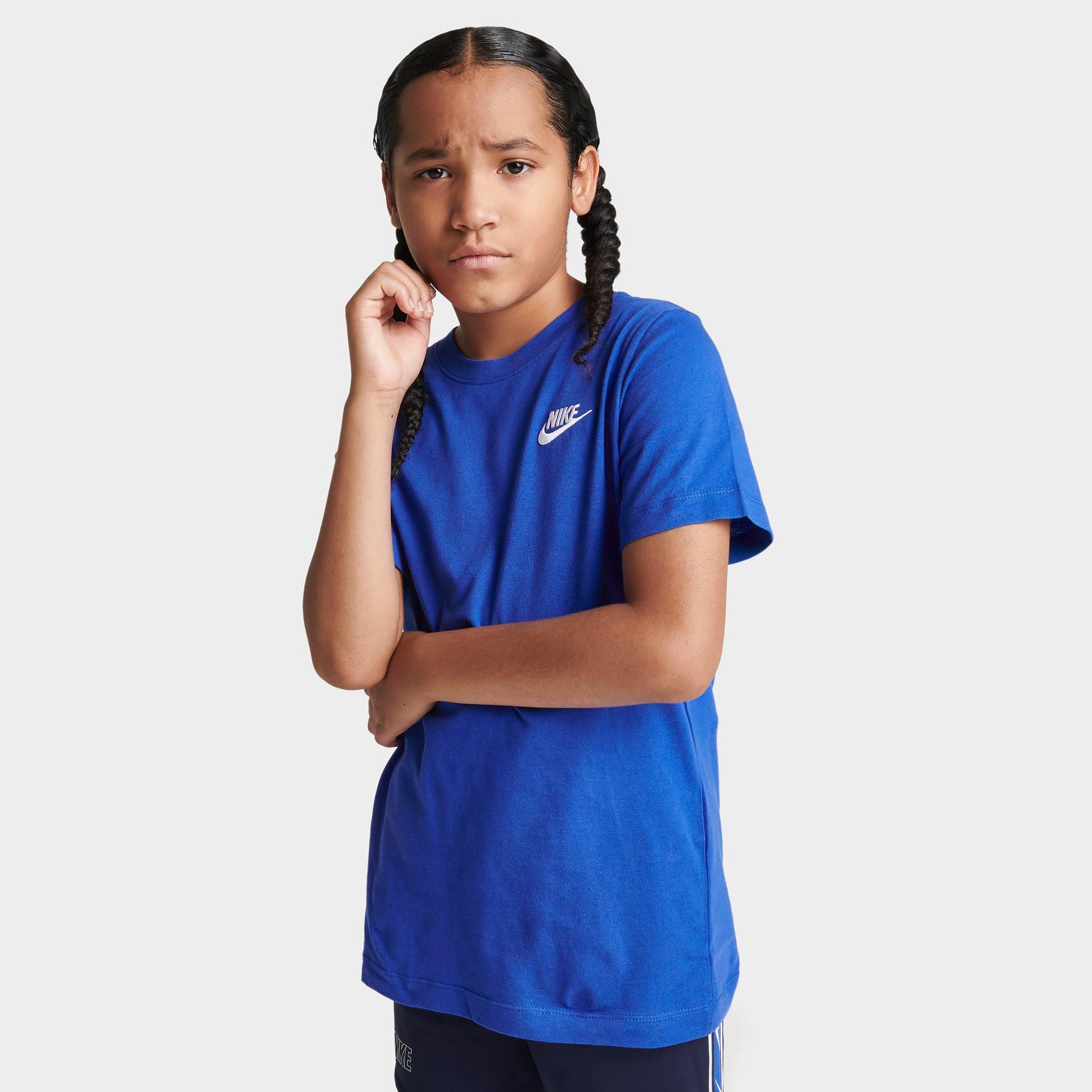 Nike Kids' Sportswear Logo T-shirt In Game Royal/white
