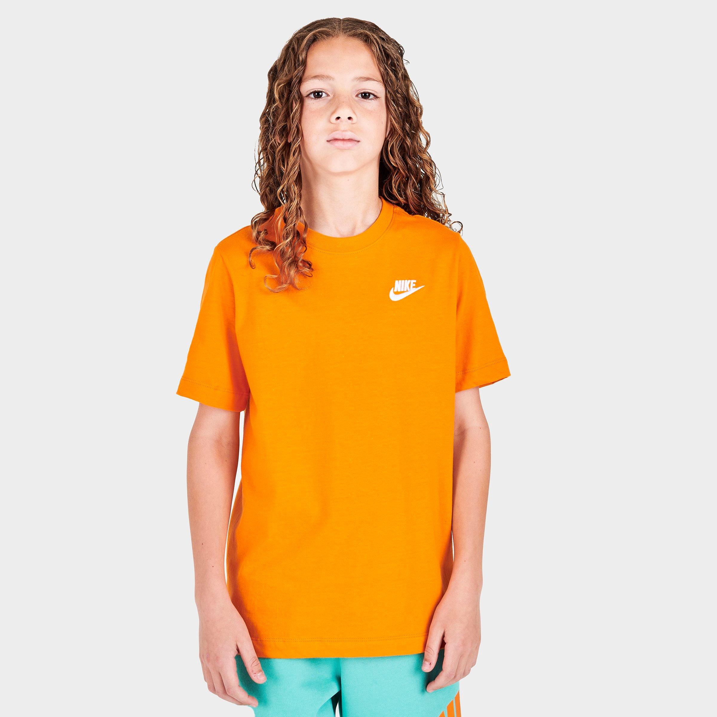 Nike Kids' Sportswear Logo T-shirt In Kumquat