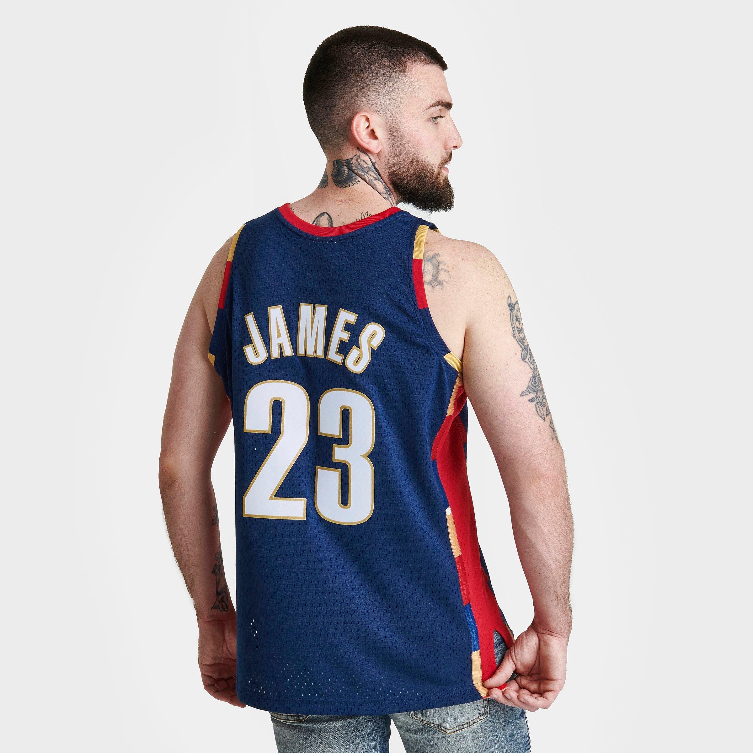 Navy blue outlet lebron james jersey