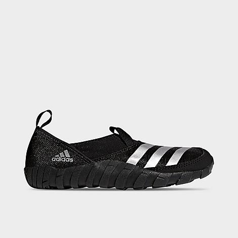 Adidas Originals Adidas Big Kids' Terrex Jawpaw Water Slippers Shoes In Black/silver Metallic/black