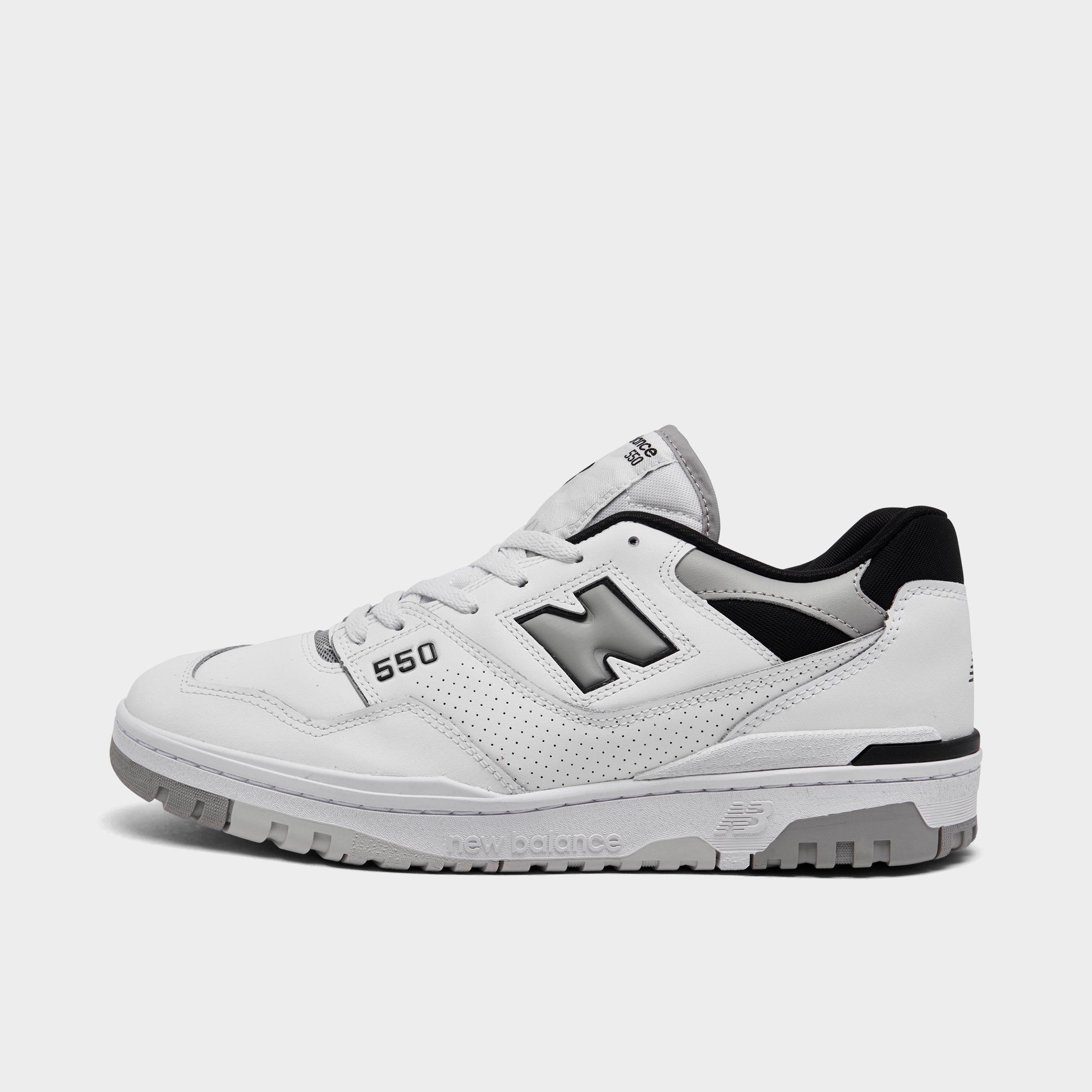 Image of New Balance Men's 550 Casual Shoes in White/White Size 9.5 Leather