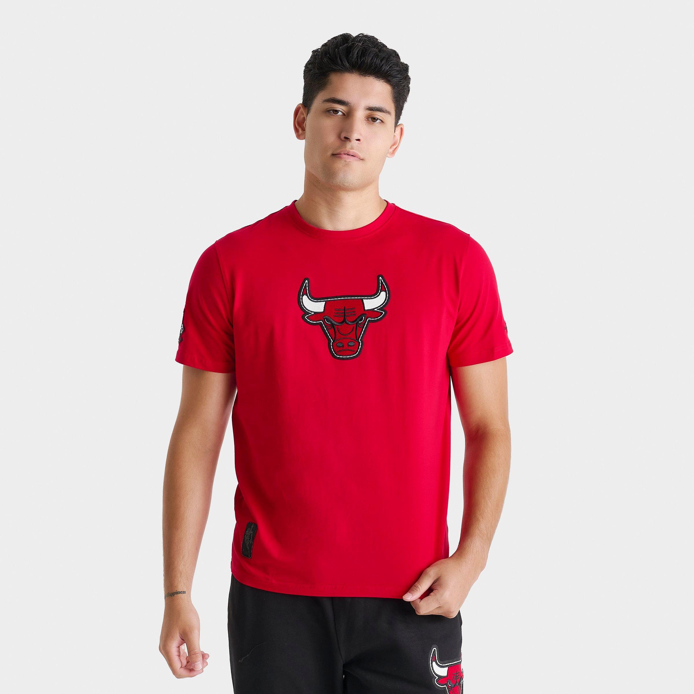 Pro Standard Men's Chicago Bulls NBA Rebel T-Shirt in Red Size: Small
