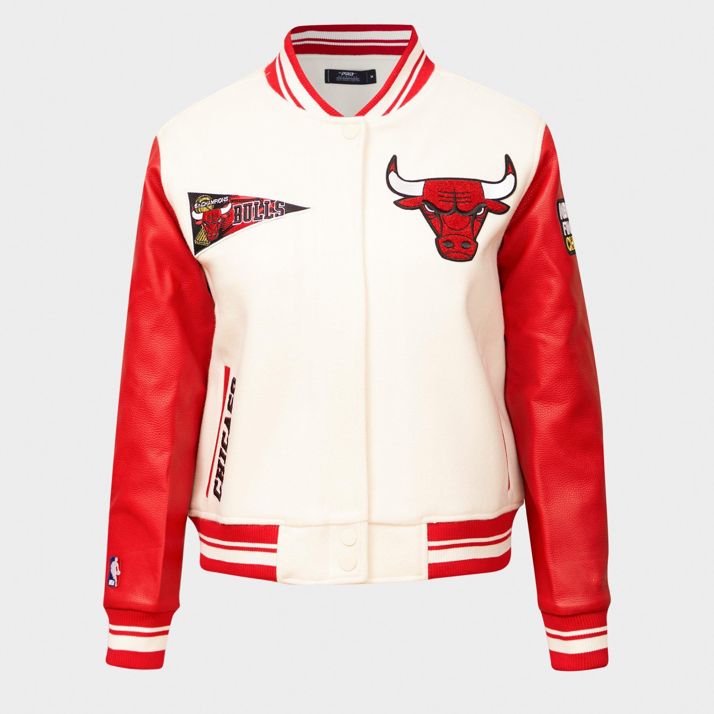 Pro Standard Women's Chicago Bulls NBA Retro Classic Rib Wool Varsity Jacket