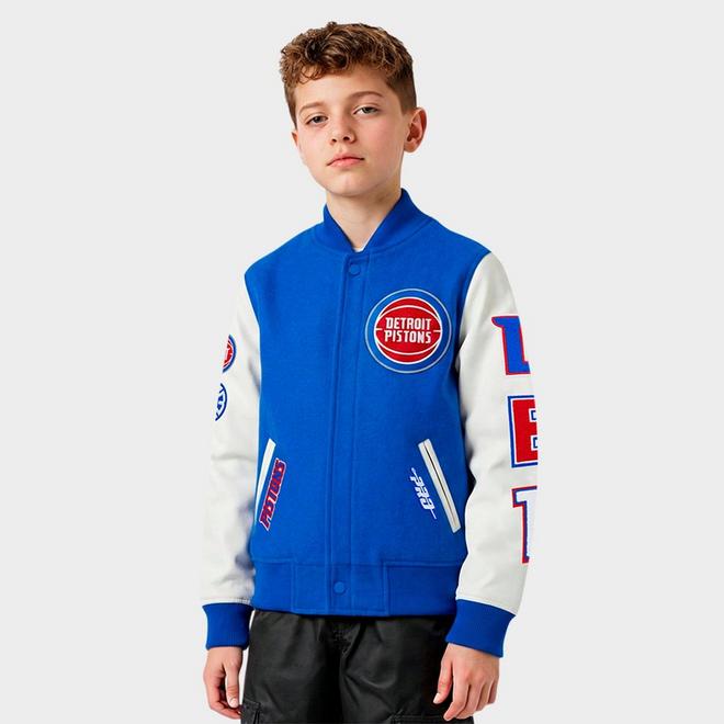 Big Kids' Pro Standard Detroit Pistons NBA Classic Wool Varsity Jacket