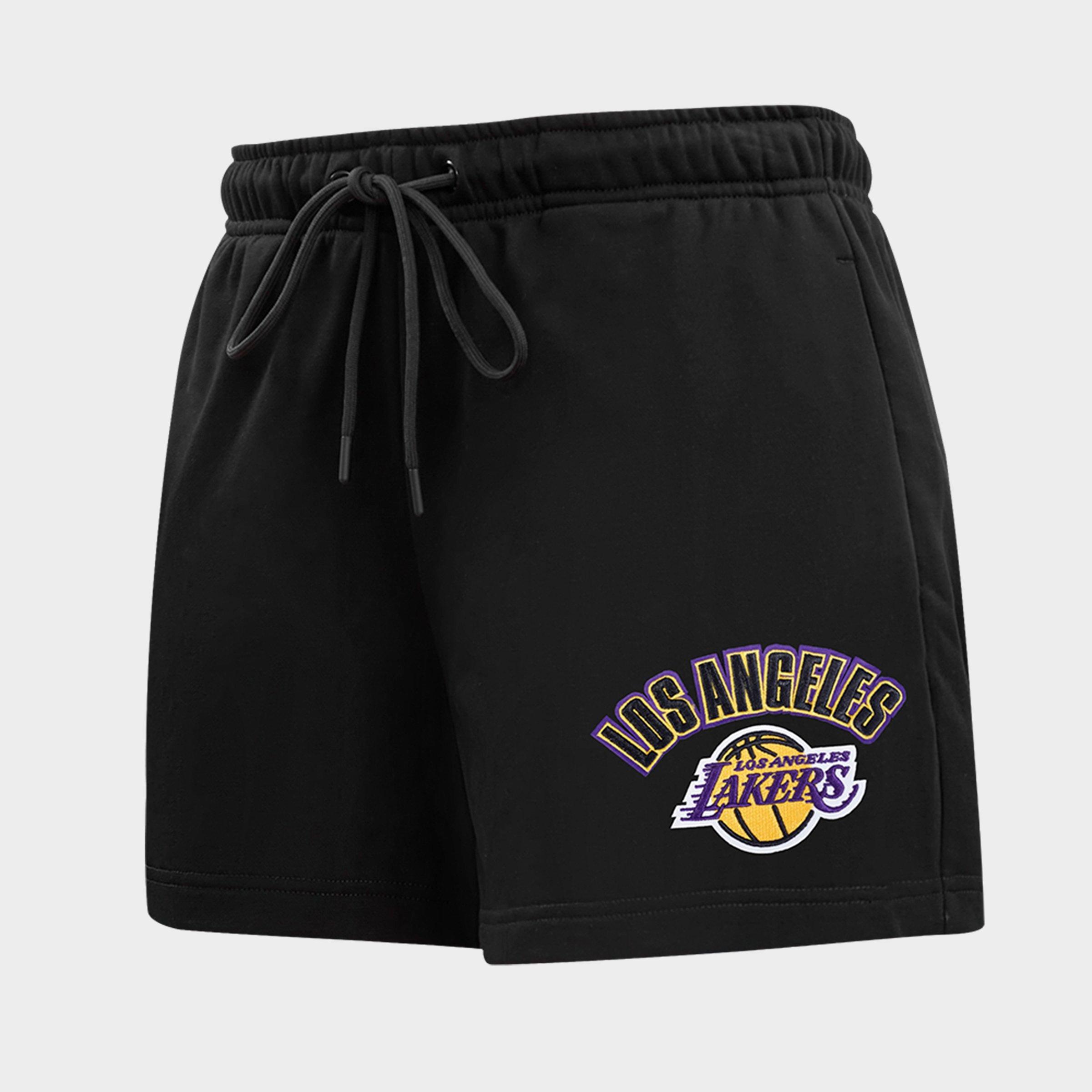 Pro Standard Women's Los Angeles Lakers NBA Classic Fleece Shorts in Black Size: XS