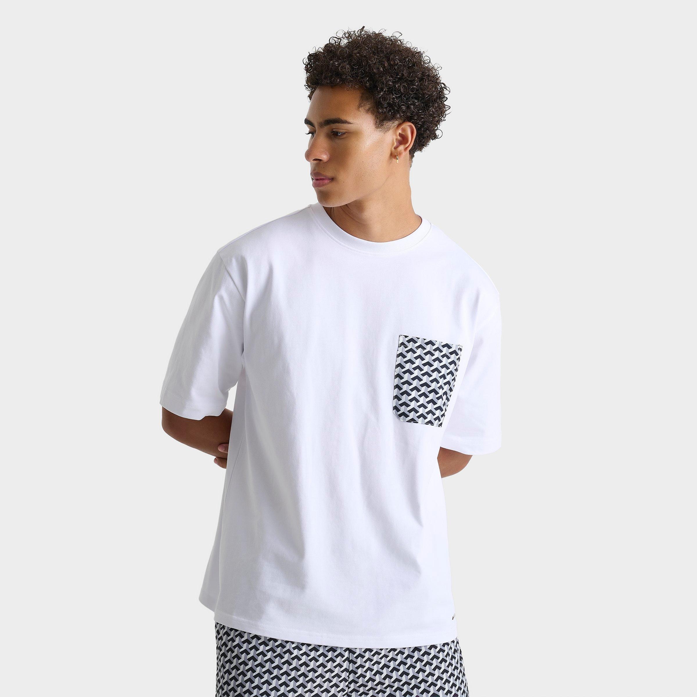 Bélier Men's Illusion Print Pocket T-Shirt in Monochrome Size: Small
