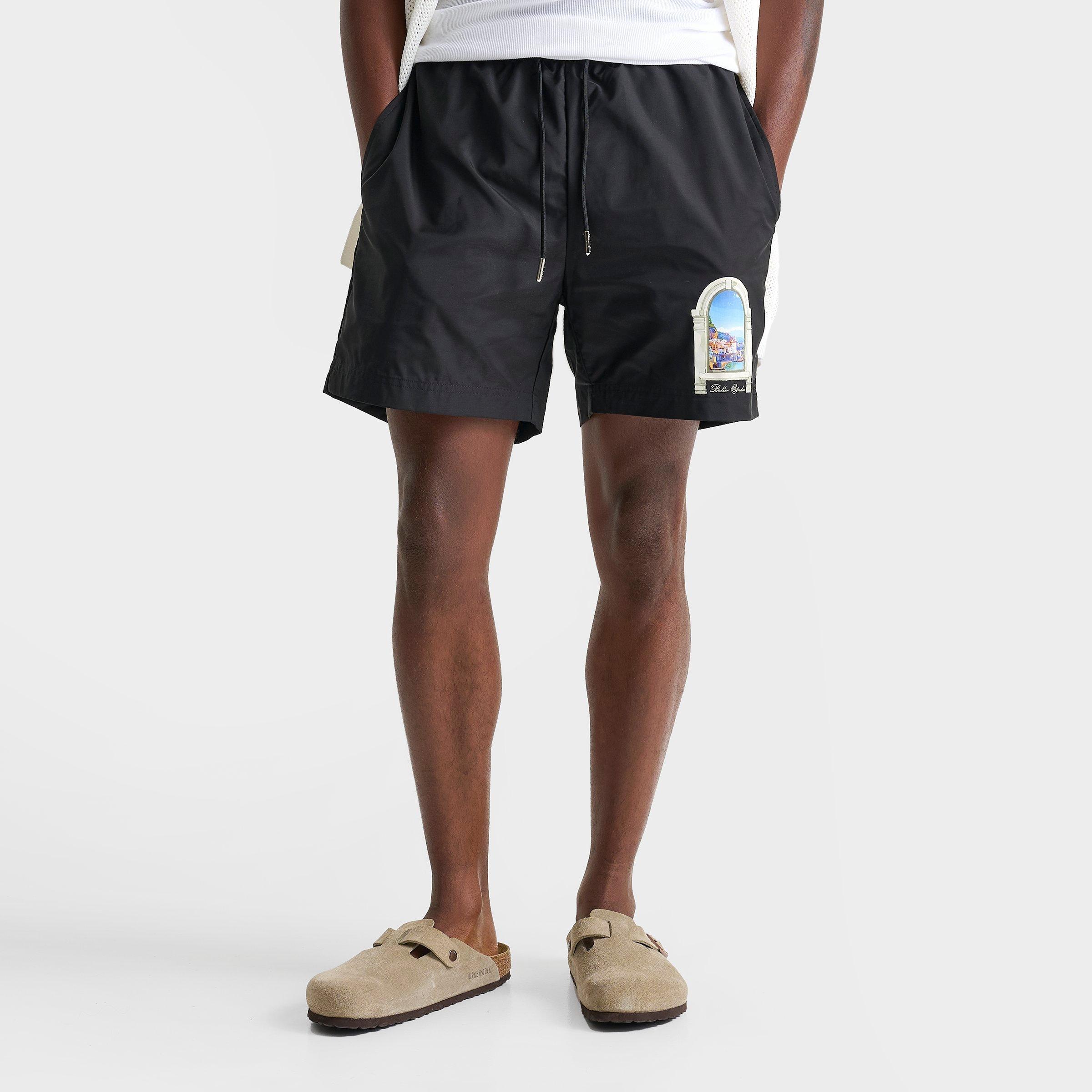 Bélier Men's Amalfi Arch Swim Shorts in Black Size: Small