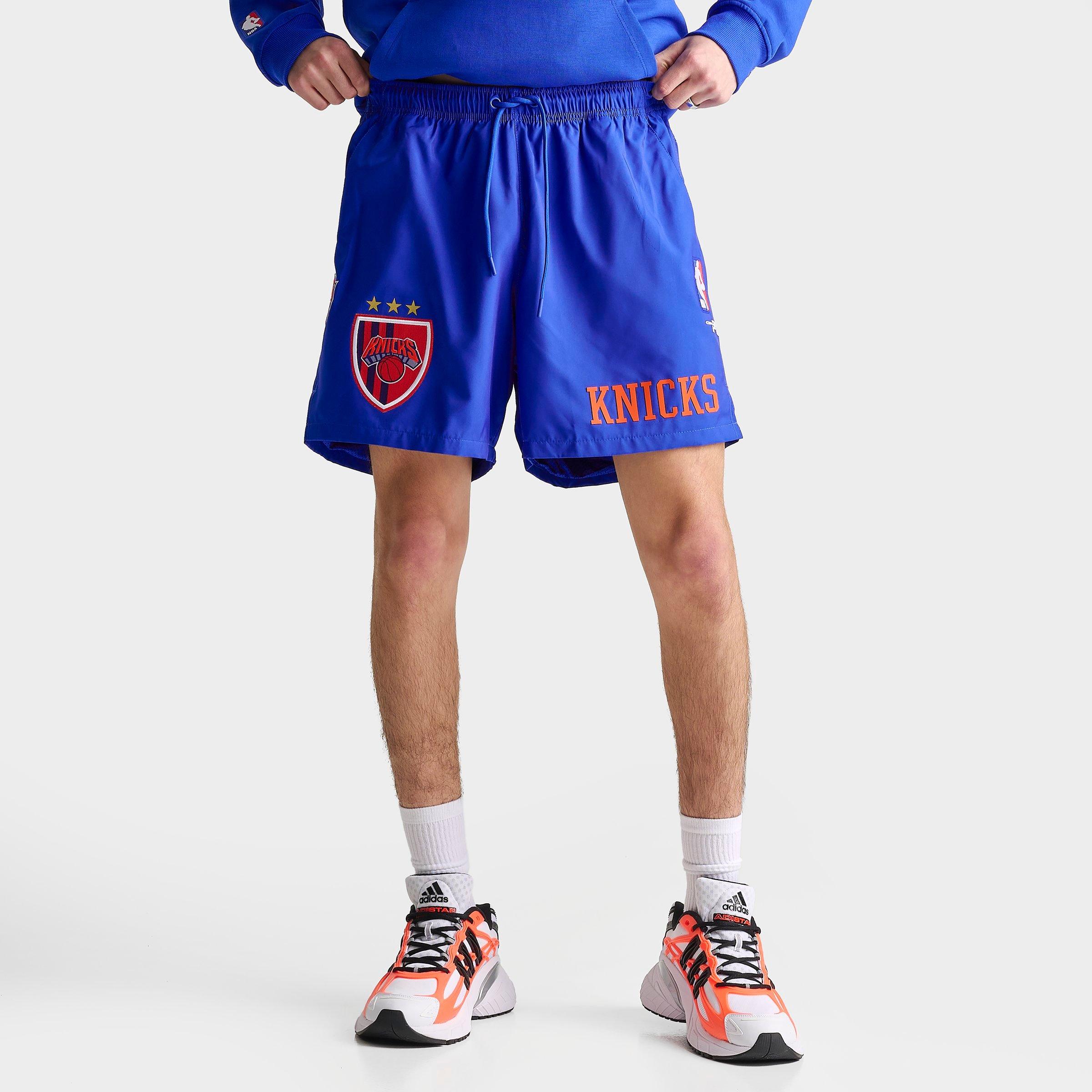 Pro Standard Men's New York Knicks NBA Ultras Woven Shorts in Royal Blue Size: Small