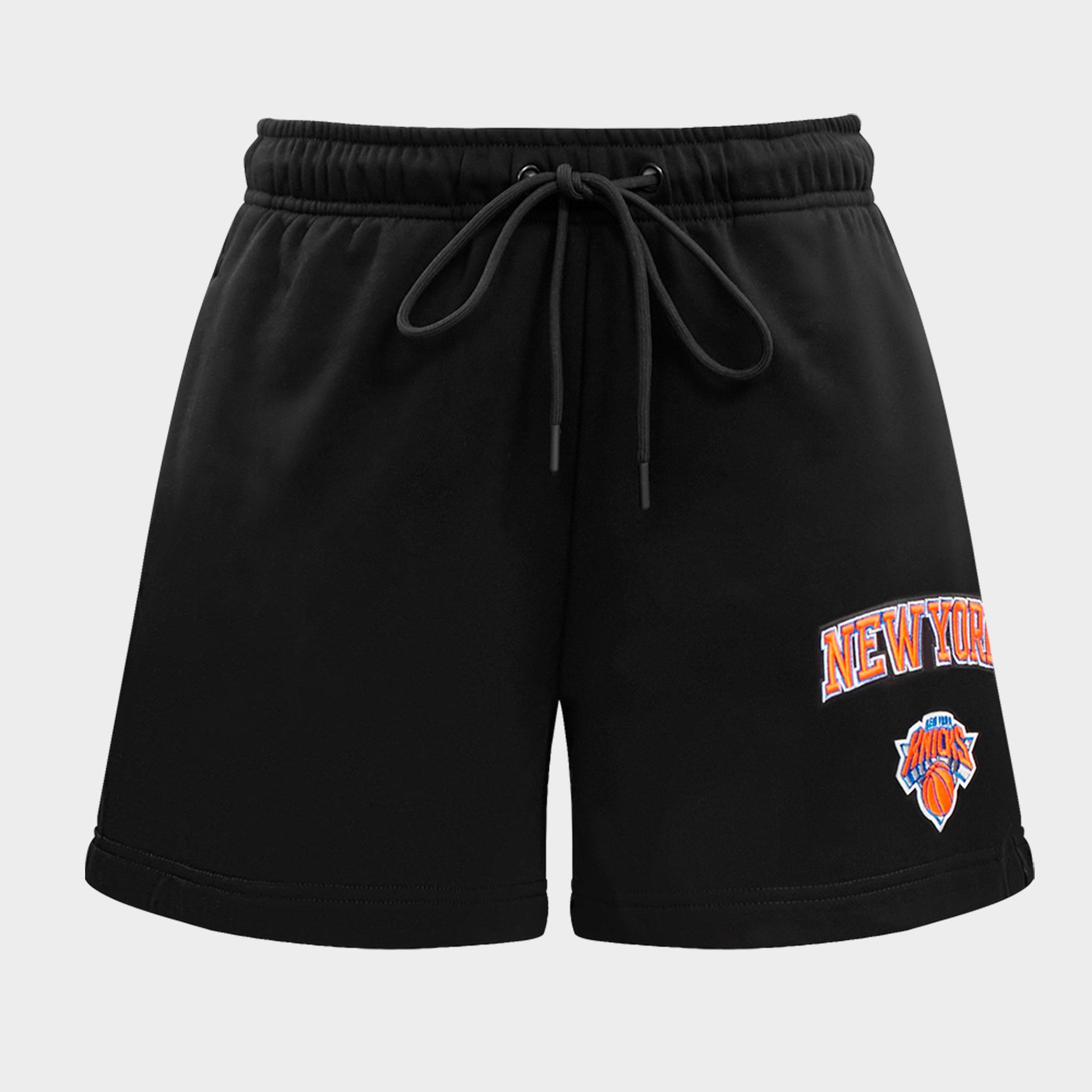 Pro Standard Women's New York Knicks NBA Classic Fleece Shorts in Black Size: XS
