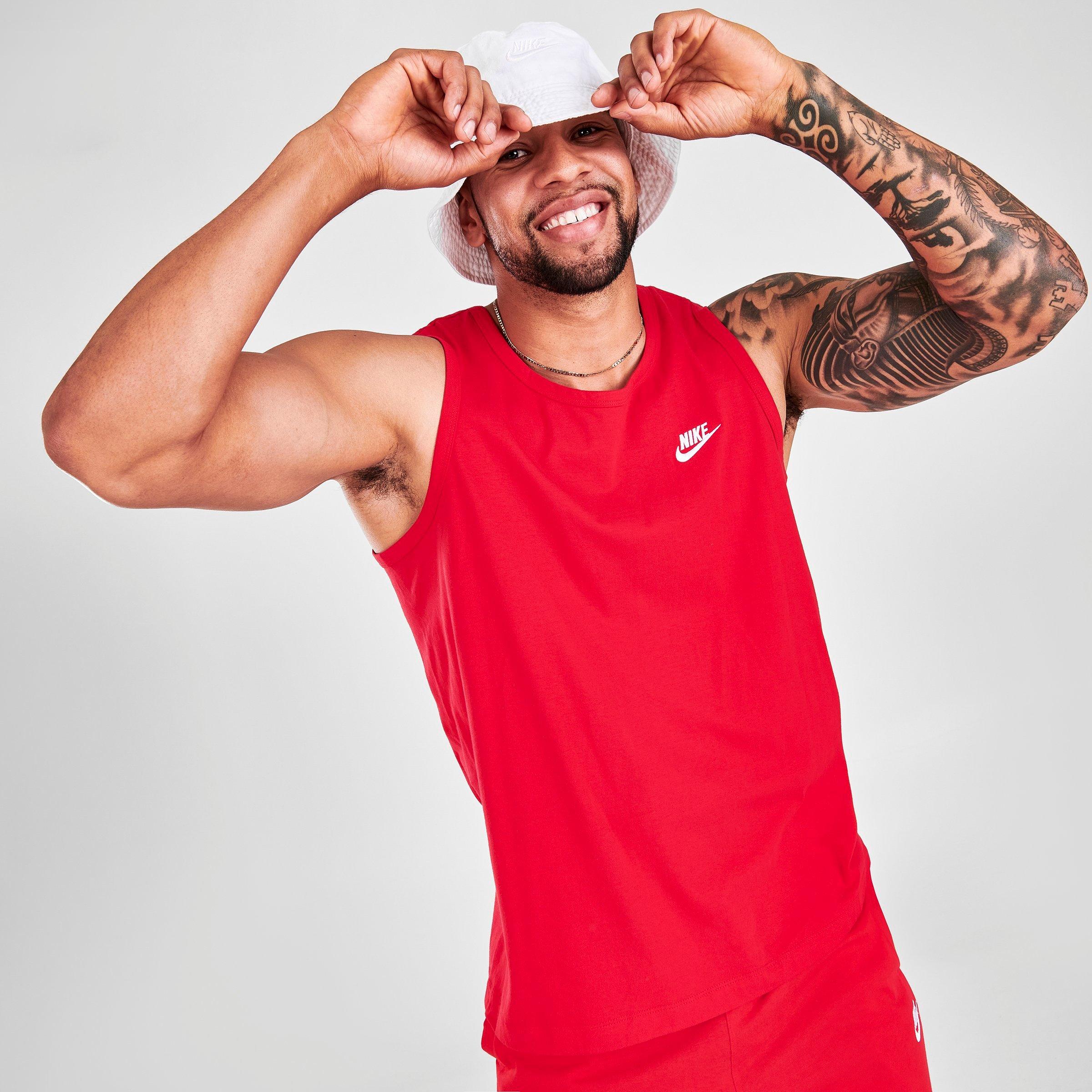 Nike Men's Sportswear Futura Tank Top In Red