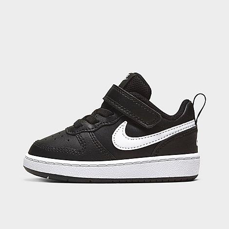 Nike Babies'  Kids' Toddler Court Borough Low 2 Casual Shoes In Black/white