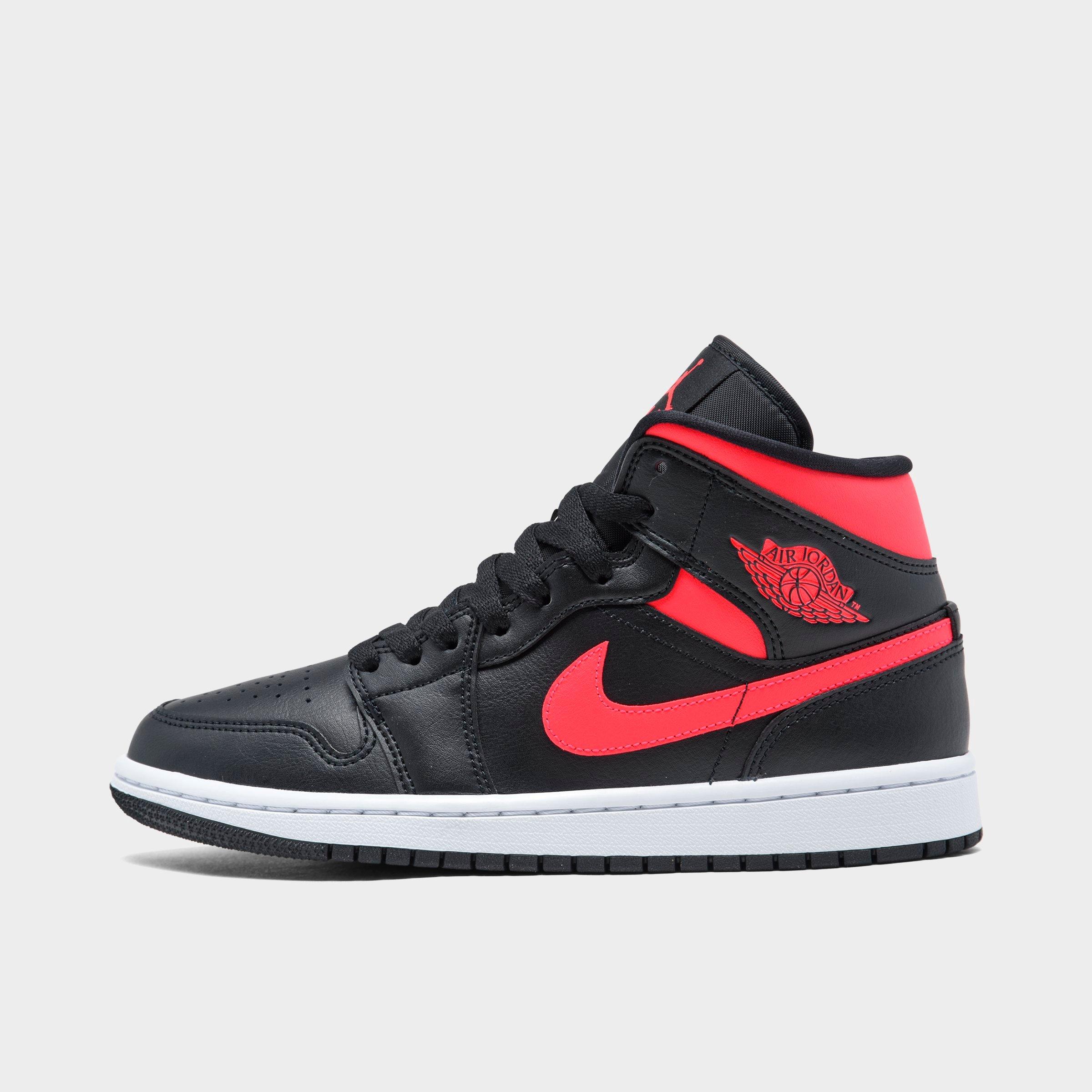 women's air jordan retro 1 mid se premium casual shoes