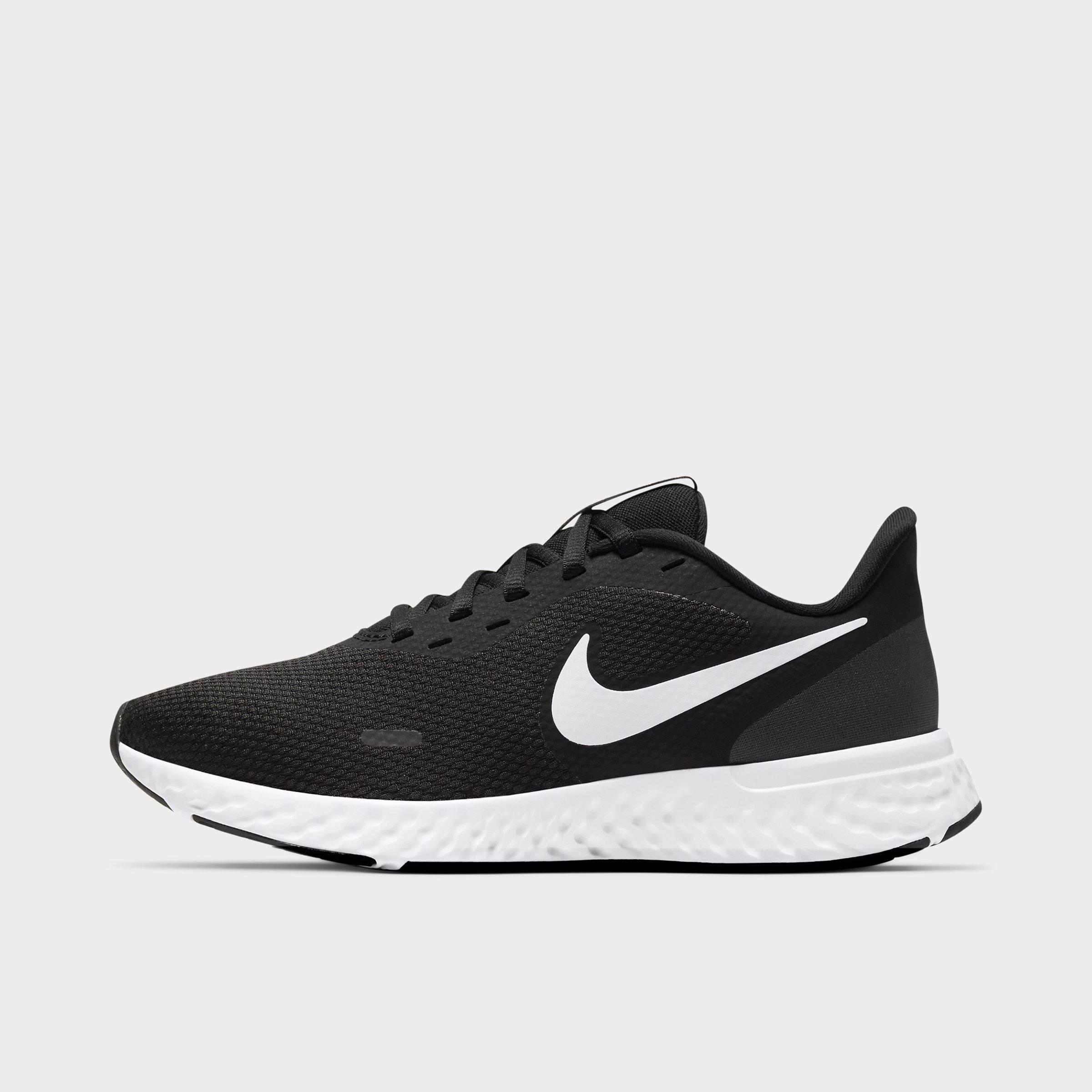 Nike Women's Revolution 5 Running Shoes (wide Width D) In Black/white/anthracite