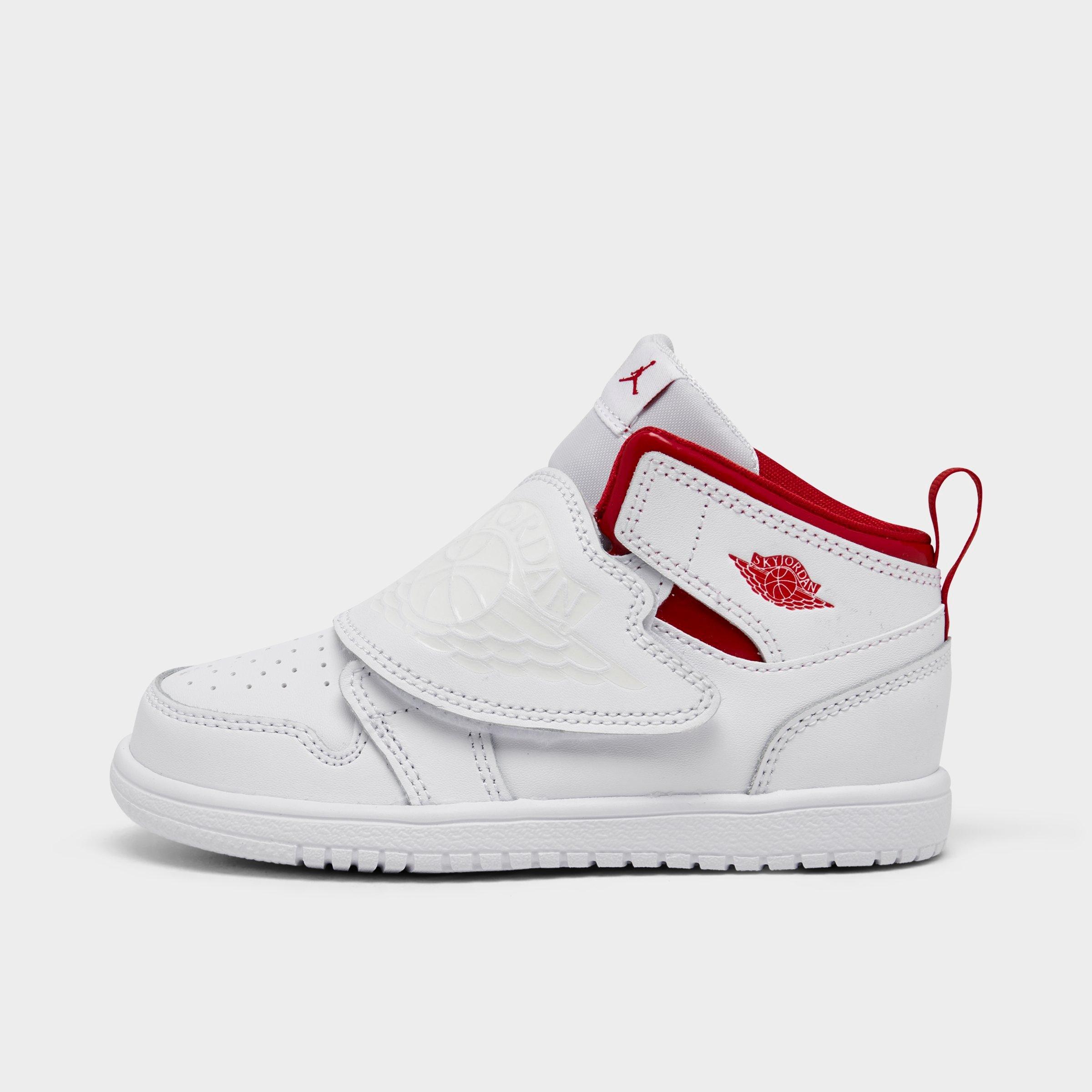 Nike Babies' Jordan Boys' Toddler Air Sky 1 Casual Shoes In White/summit White/varsity Red