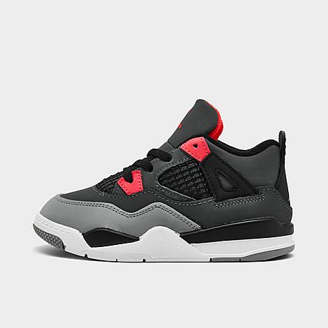 Nike Babies' Jordan Kids' Toddler Retro 4 Basketball Shoes In Dark Grey/infrared 23/black/cement Grey