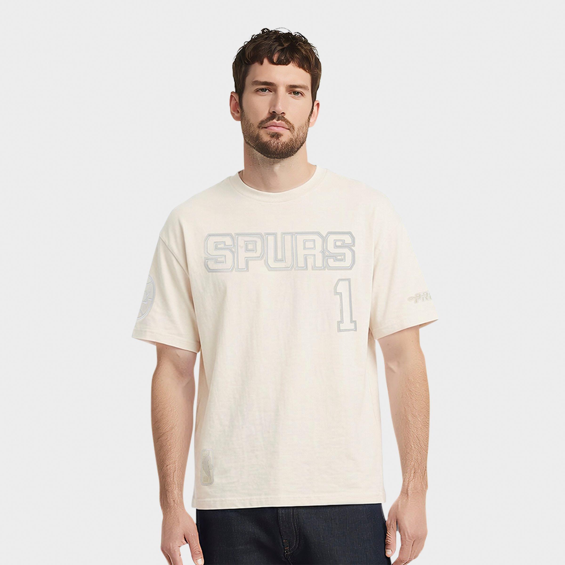Pro Standard Men's Victor Wembanyama San Antonio Spurs NBA Neutral T-Shirt in Eggshell Size: XL