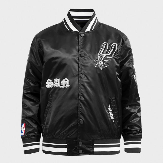 Men's Pro Standard San Antonio Spurs NBA Old English Satin Jacket