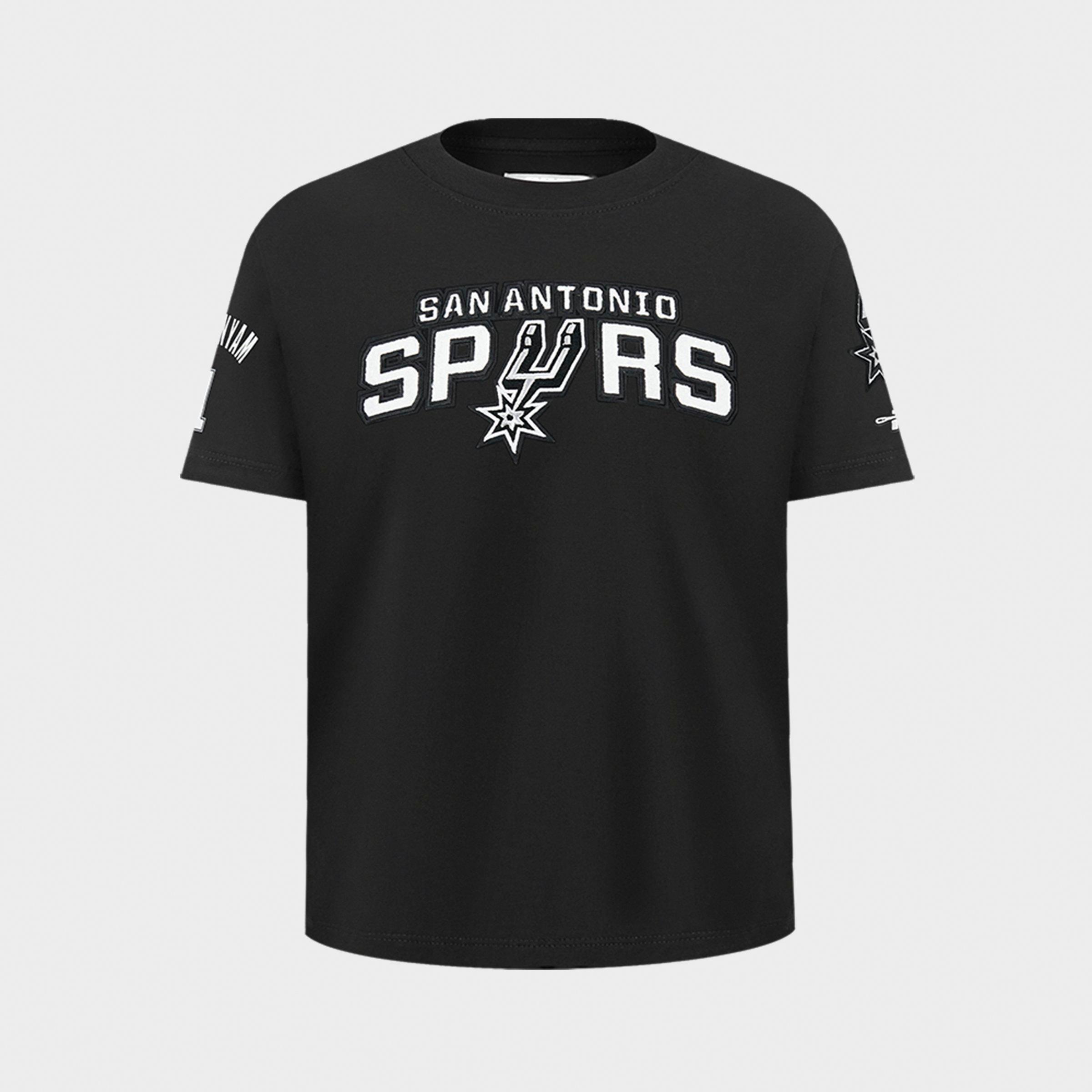 Pro Standard Big Kids San Antonio Spurs NBA Wembanyama Classic T-Shirt in Black Size: Medium