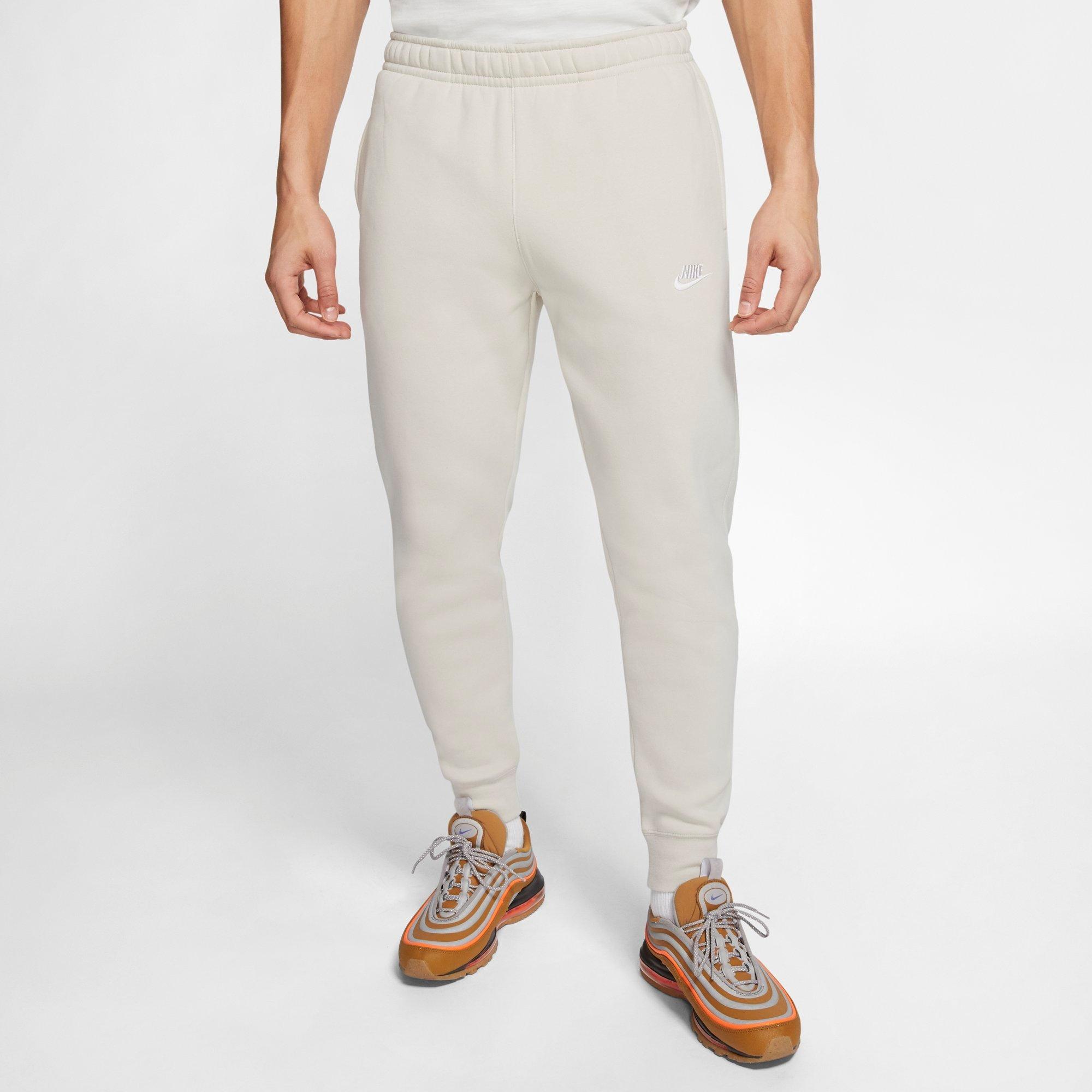 Nike Sportswear Club Fleece Cuffed Jogger Pants In Light Bone