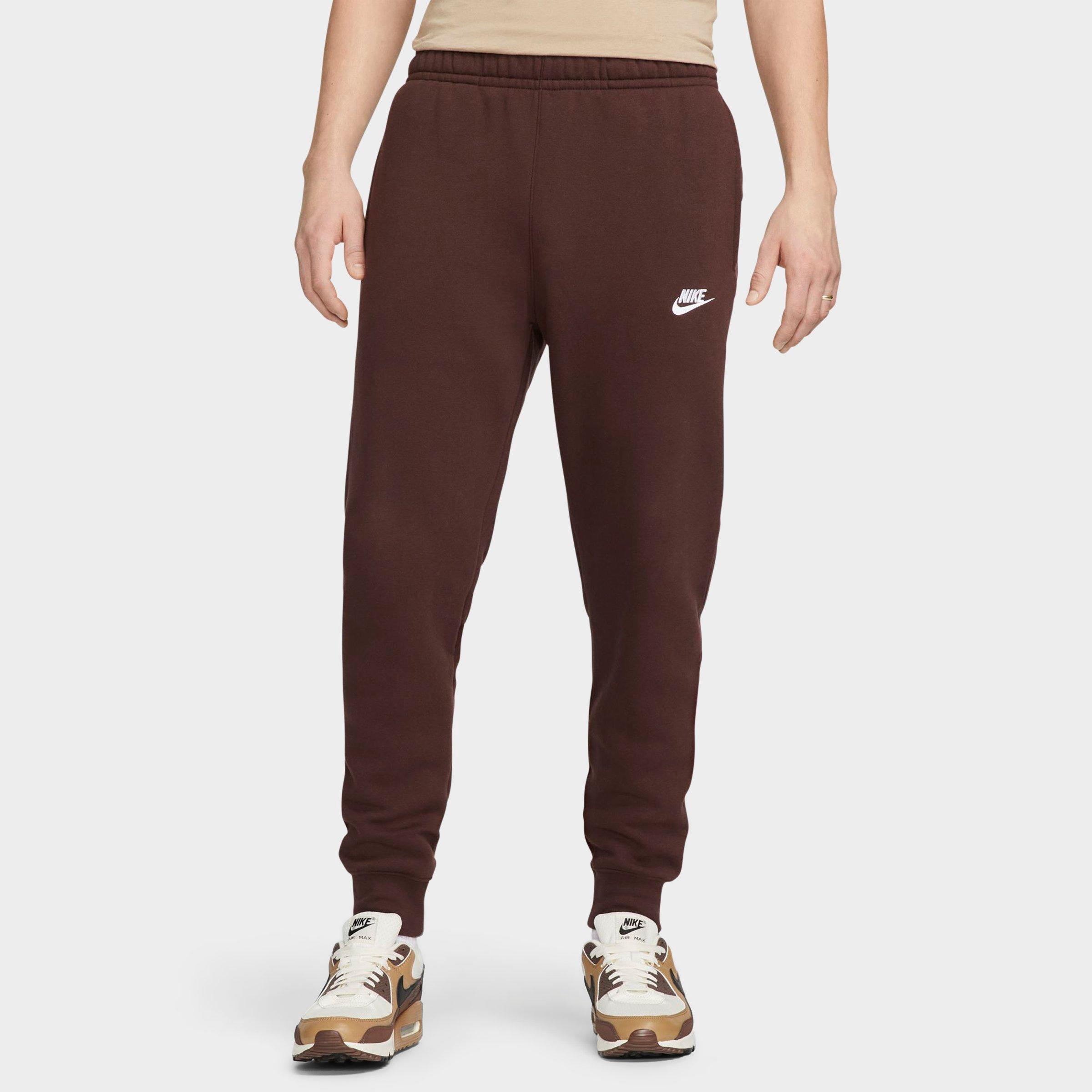Nike Sportswear Club Fleece Cuffed Jogger Pants In Earth/earth/white