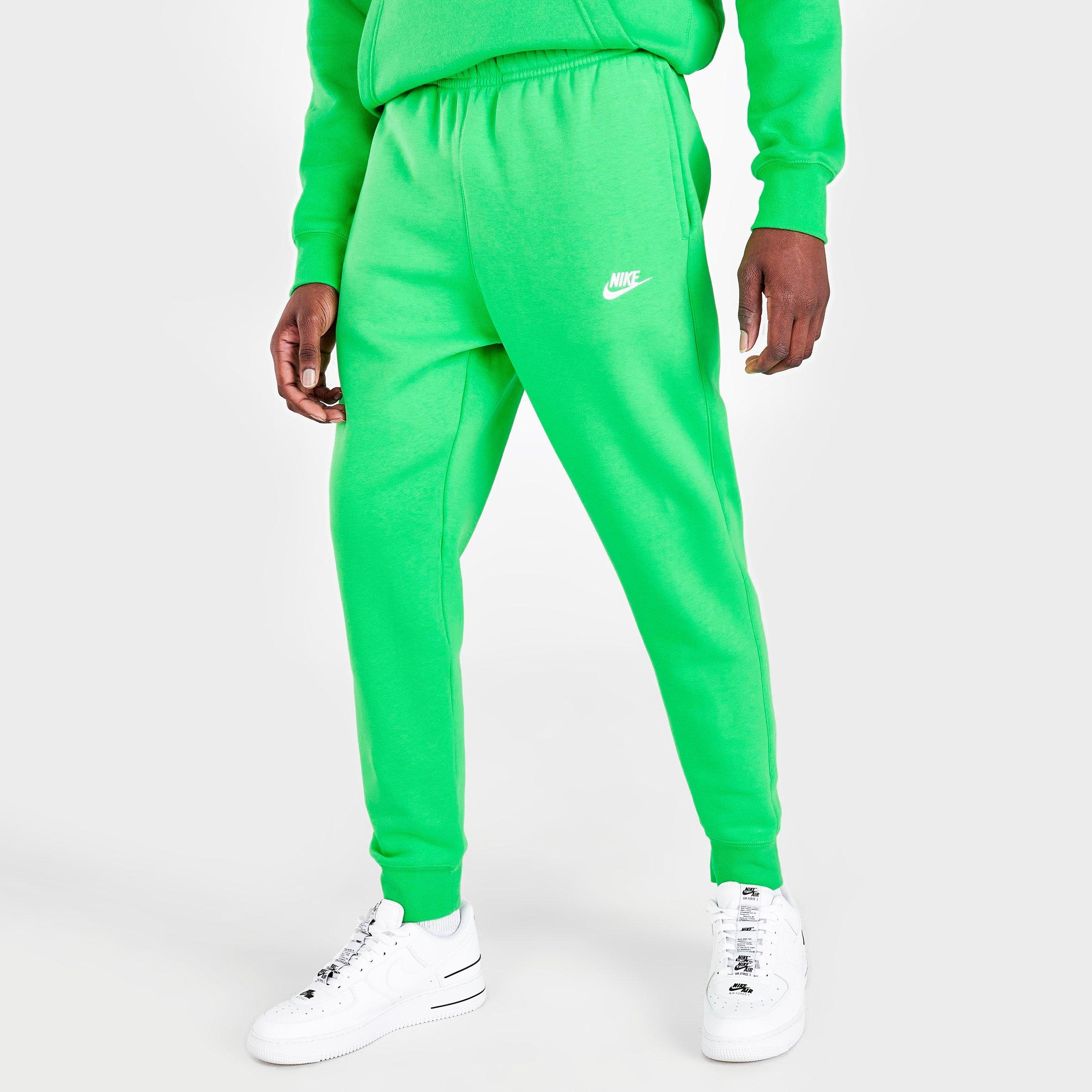 Nike Sportswear Club Fleece Cuffed Jogger Pants In Light Green Spark
