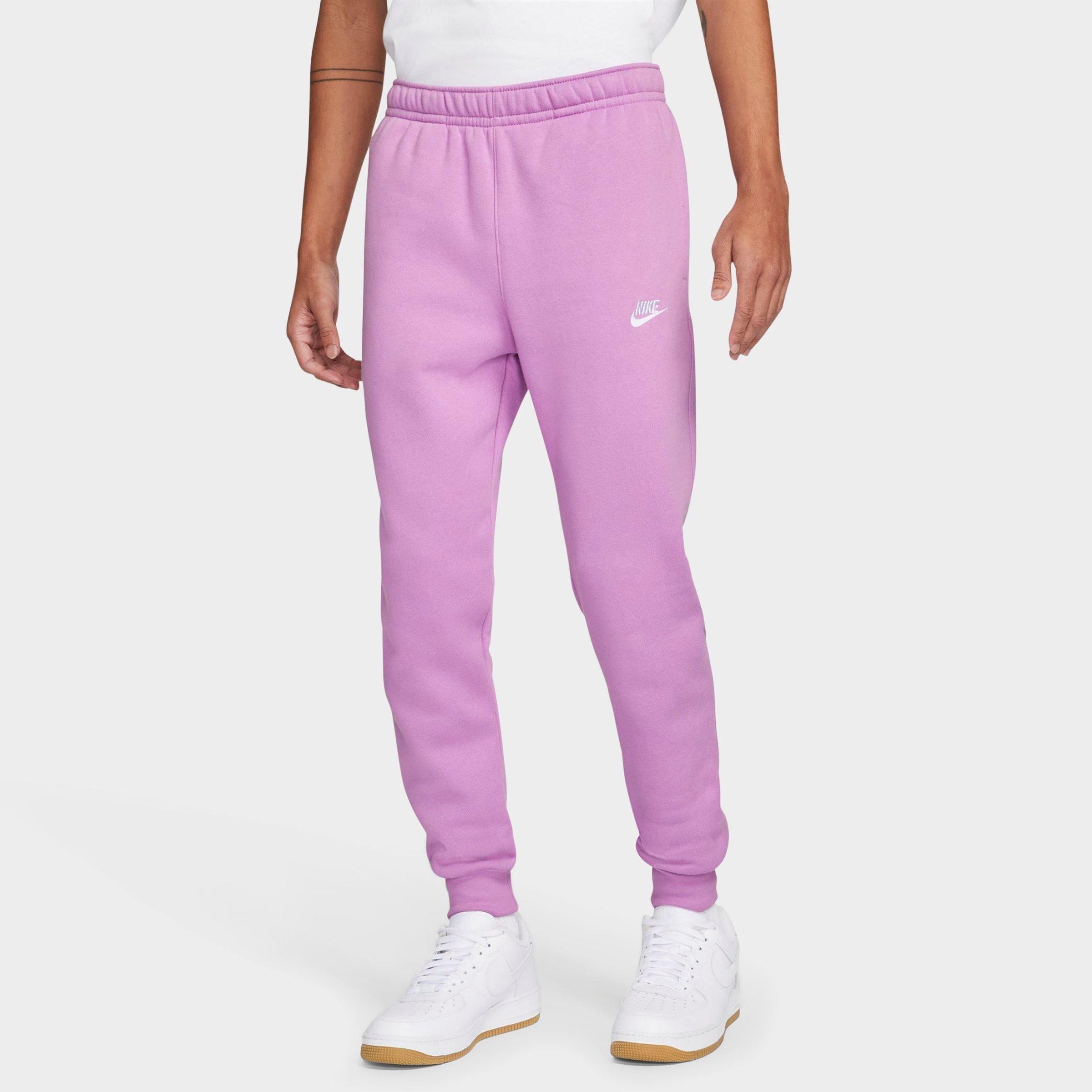 Nike Men's  Sportswear Club Fleece Jogger Pants In Violet Shock/violet Shock/white
