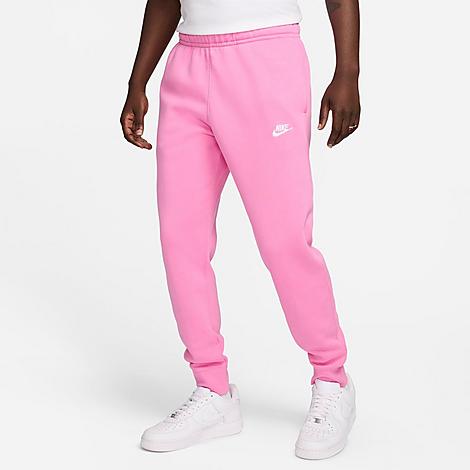 Shop Nike Sportswear Club Fleece Jogger Pants In Playful Pink/playful Pink/white