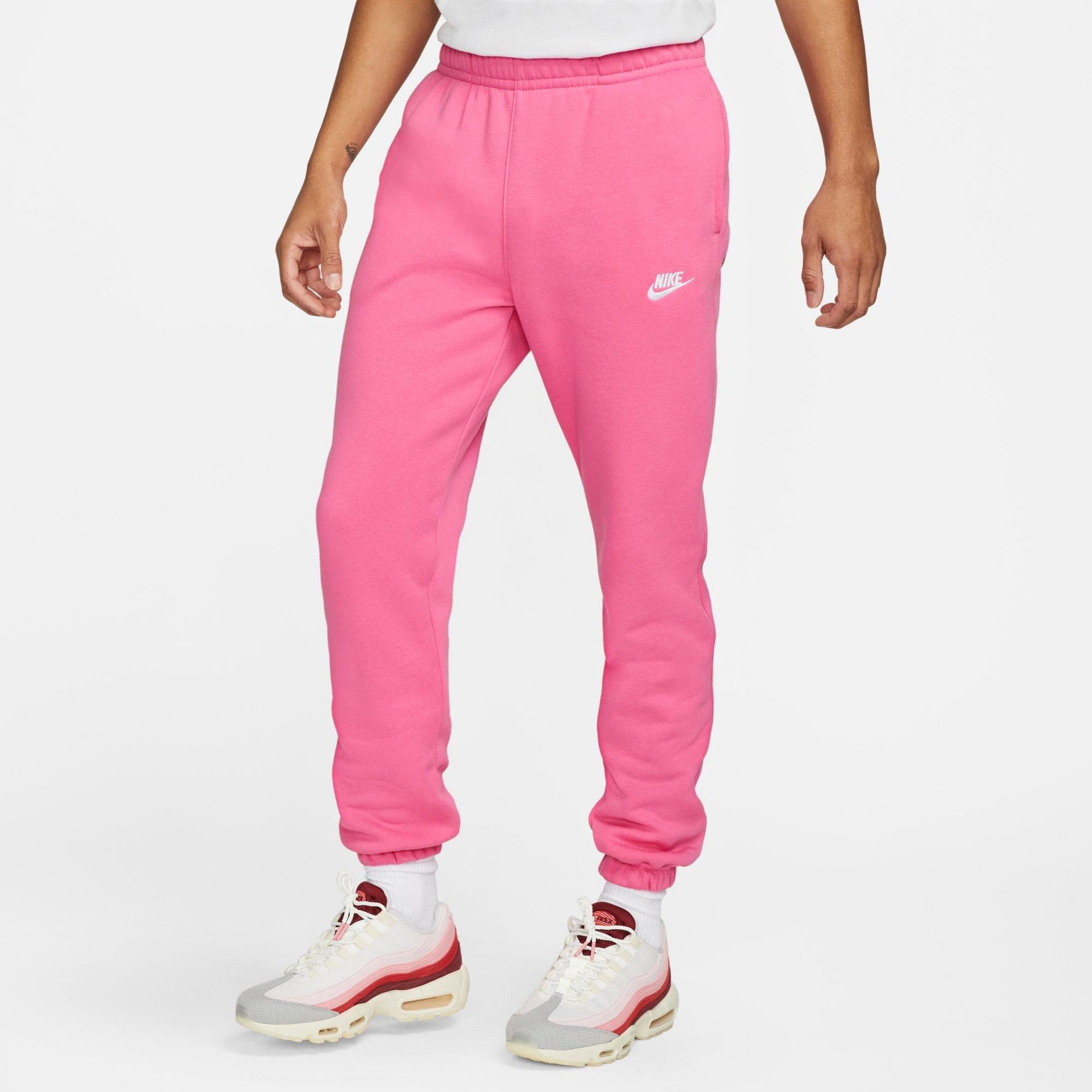 Nike Men's  Sportswear Club Fleece Pants In Pinksicle/pinksicle/white