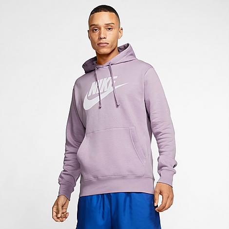 Nike Men's Sportswear Club Fleece Hoodie In Iced Lilac/iced Lilac