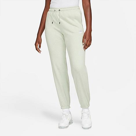 Nike Women's Sportswear Essential Lightweight Fleece Jogger Pants In Seafoam/heather/white