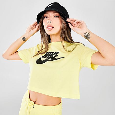 Nike Women's Sportswear Essential Cropped T-shirt In Light Zitron