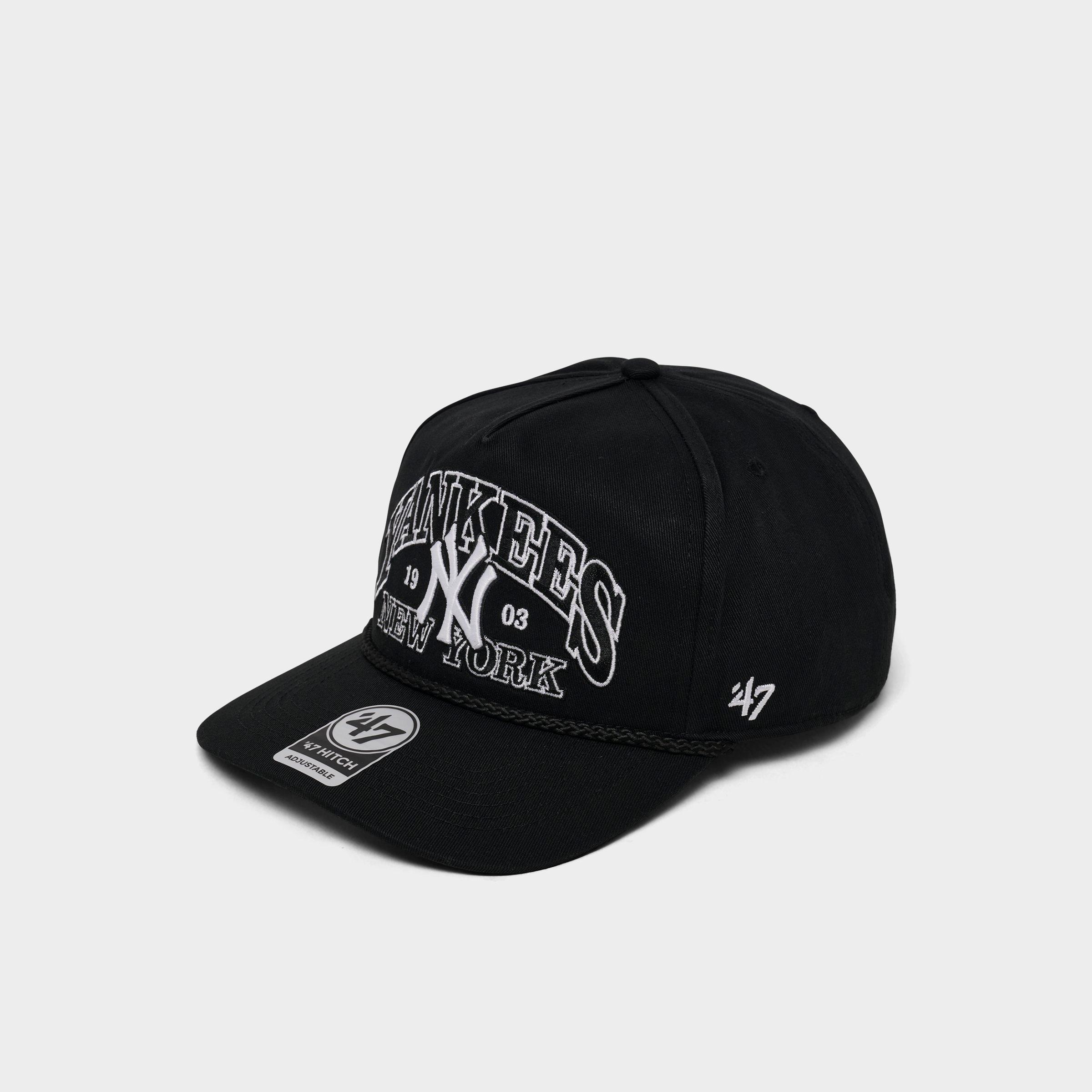 47 Brand '47 New York Yankees MLB HITCH Snapback Hat in Black