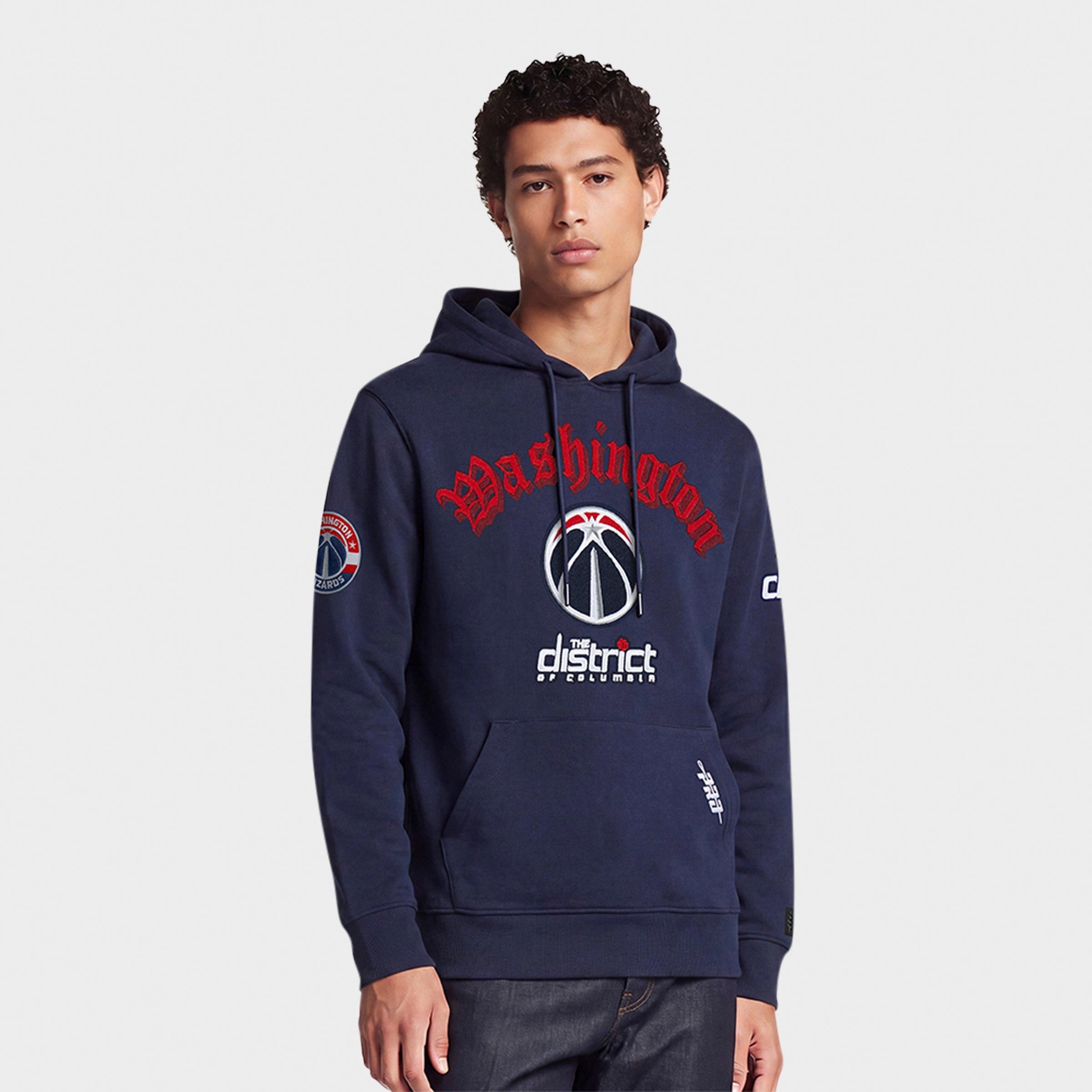 Pro Standard Men's Washington Wizards NBA Old English Fleece Pullover Hoodie