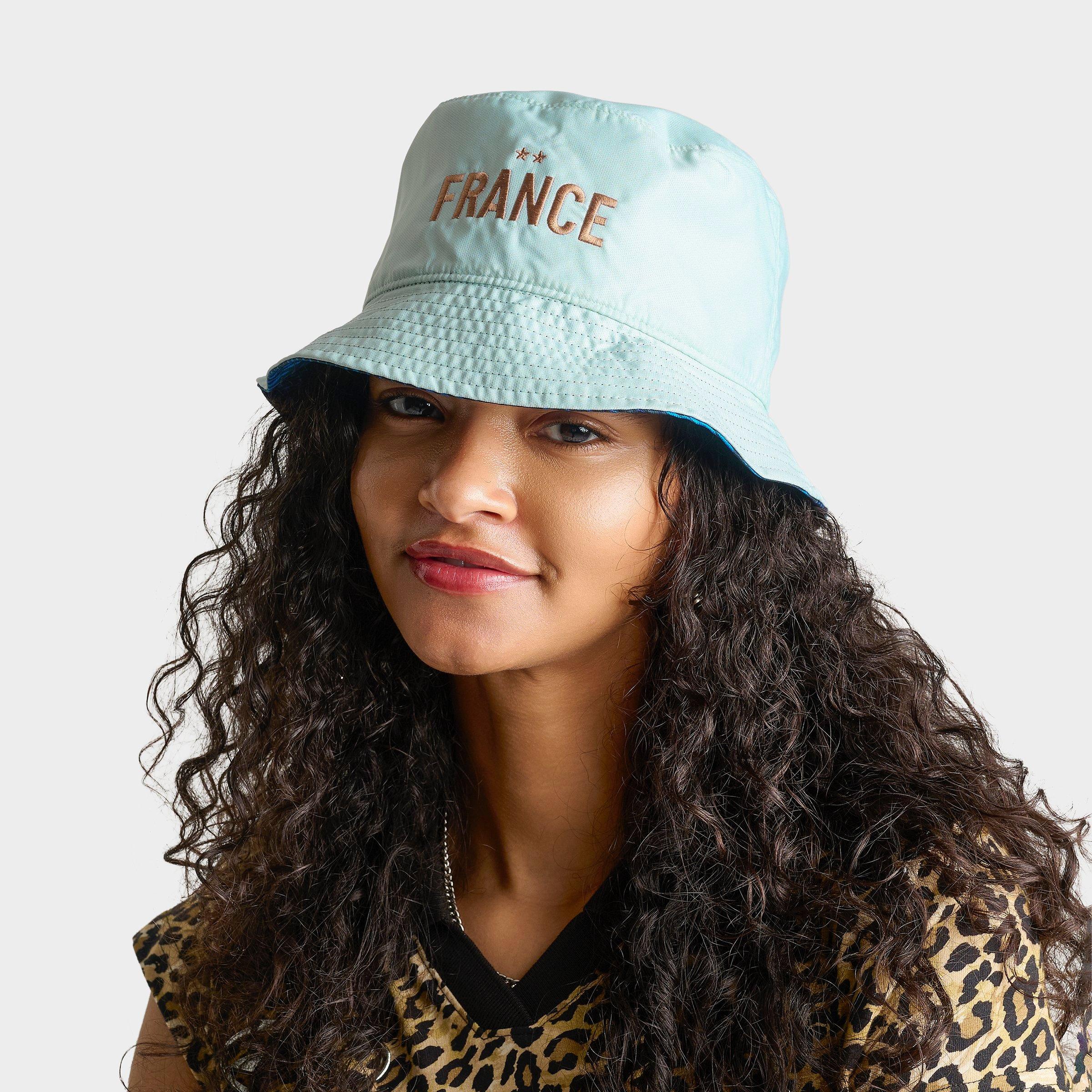 Nike France National Team Reversible Woven Bucket Hat in Navy/Mint Size: Large