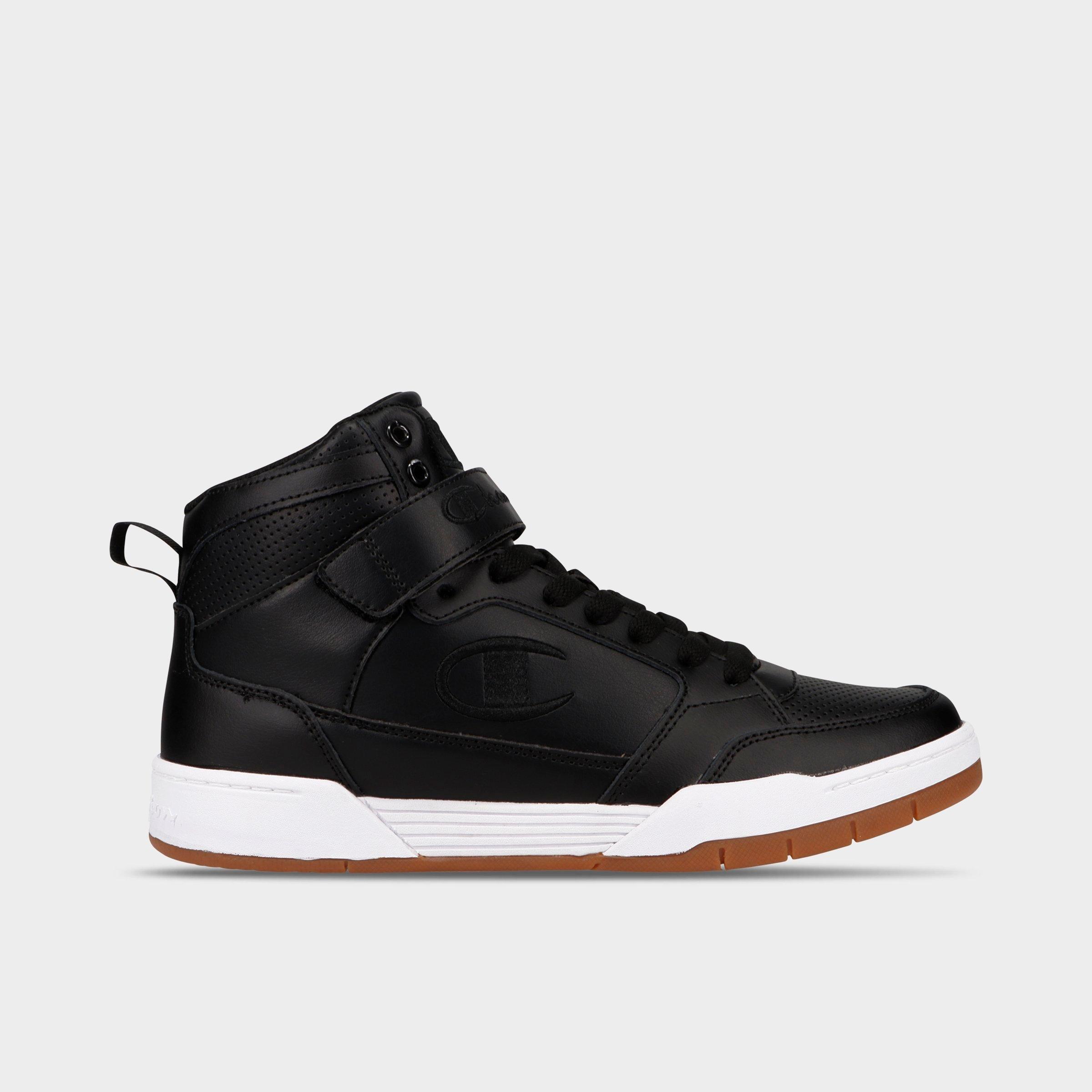 Champion Men's Arena Power Hi Casual Shoes in Black/Gum Size: 7.5