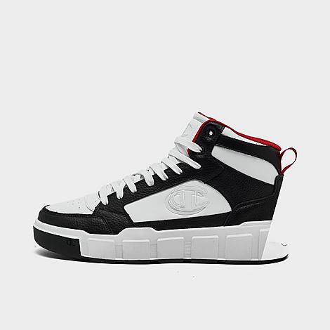 Champion Men's Drome Ventor Hi Casual Sneakers From Finish Line In White/black/red