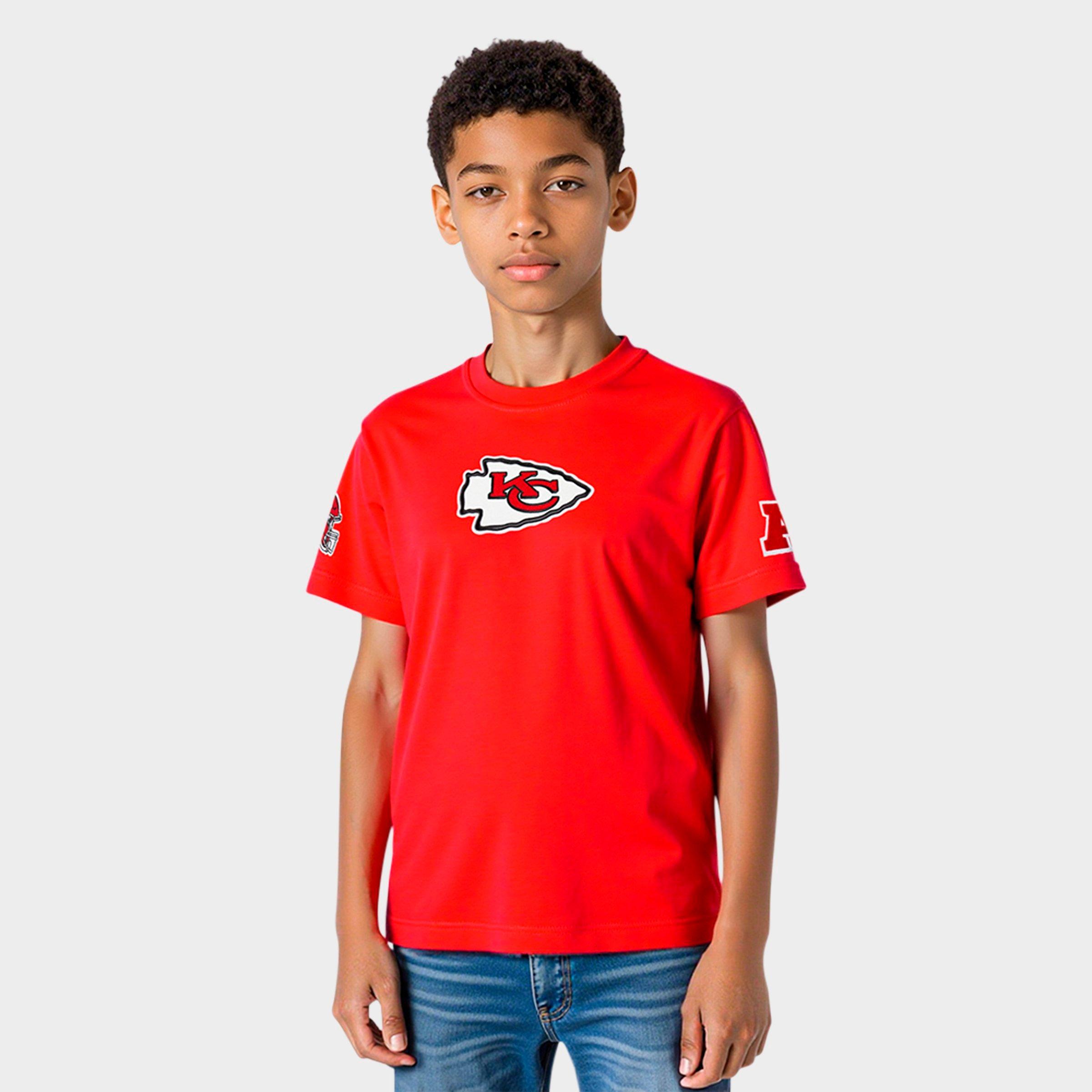 Pro Standard Big Kids Kansas City Chiefs NFL Classic T-Shirt in Red Size: Small