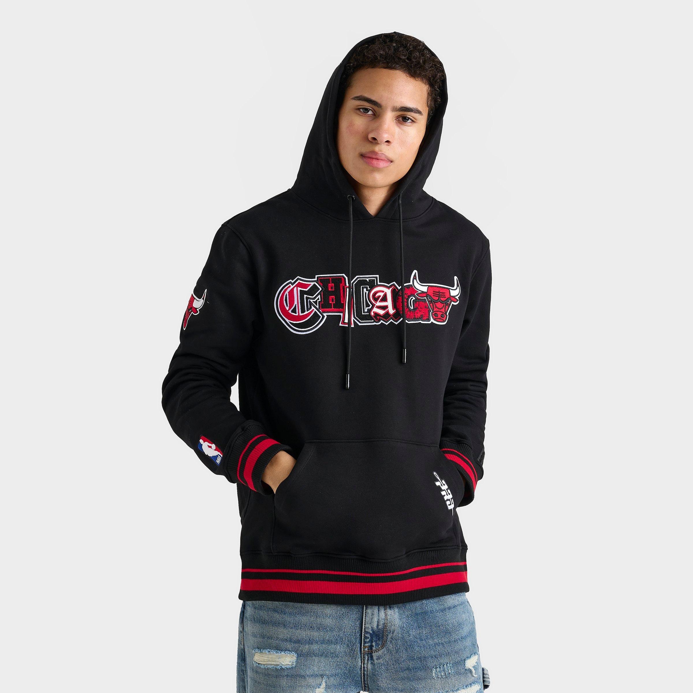Pro Standard Men's Chicago Bulls Nba City Ransom Pullover Hoodie In Black/red