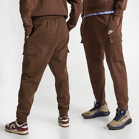Nike Sportswear Club Fleece Cargo Jogger Pants In Cacao Wow/cacao Wow/white