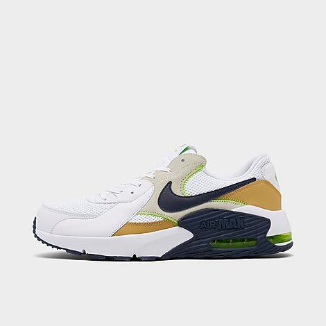Nike Men's Air Max Excee Casual Shoes In White/obsidian/team Gold/lime Glow